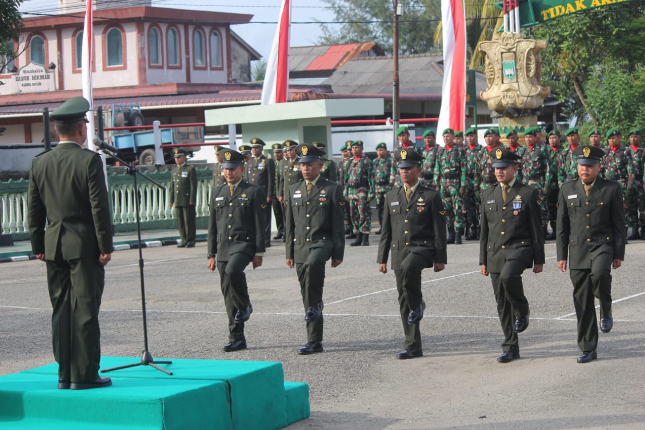 Kodim 0107/Aceh Selatan Laksanakan Upacara Peringatan HUT TNI Ke 74