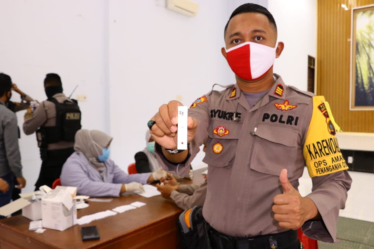 Hasil Rapid Test Reaktif, Seorang Polisi di Aceh Utara Jalani Karantina Mandiri