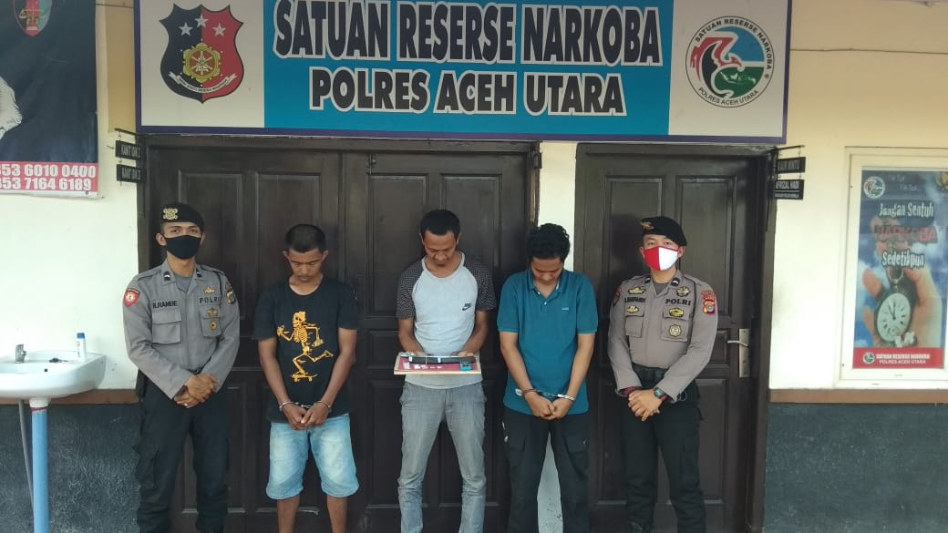 Tiga Pria Diciduk Polisi Saat Hendak Nyabu di Kedai Kelontong