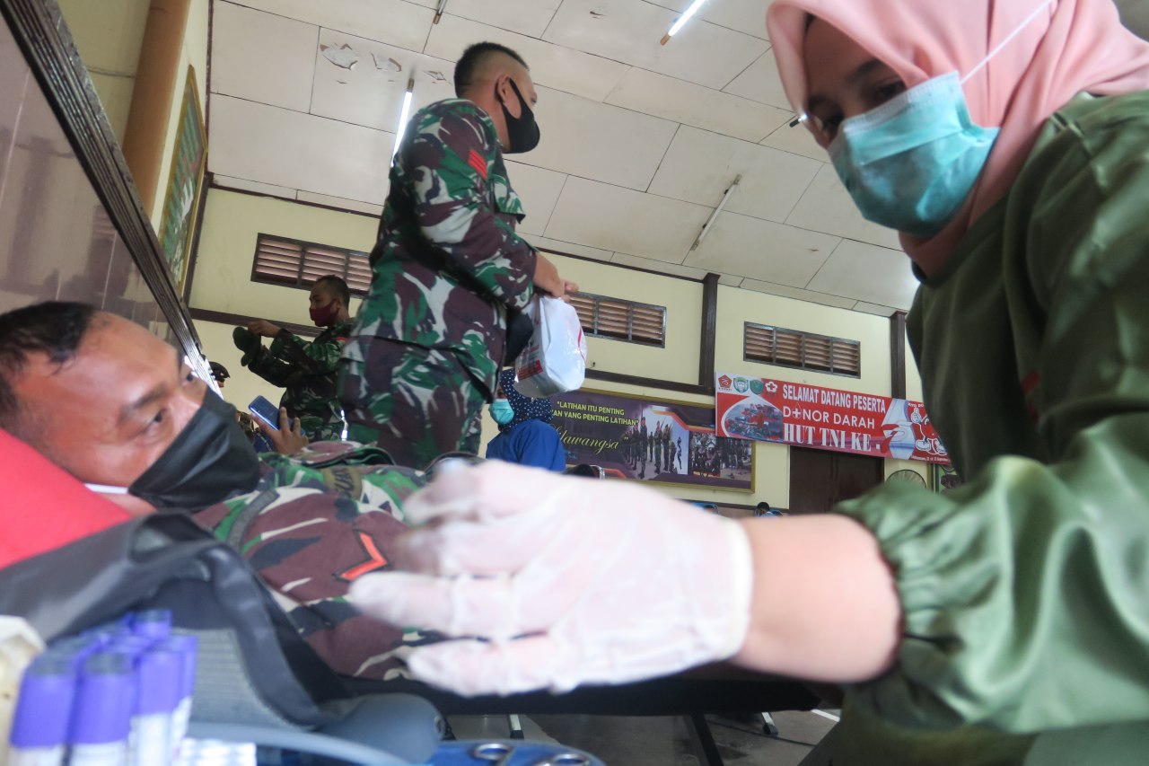 Korem Lilawangsa Kumpulkan 332 Kantong Darah