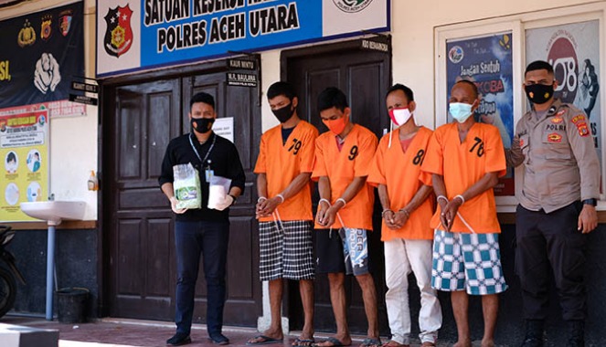 Di Aceh Utara Sabu-sabu 1,5 Kilogram Disimpan dalam Kuali