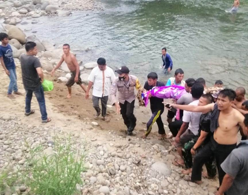 Siswi SMP Tenggelam di Krueng Sawang Aceh Utara