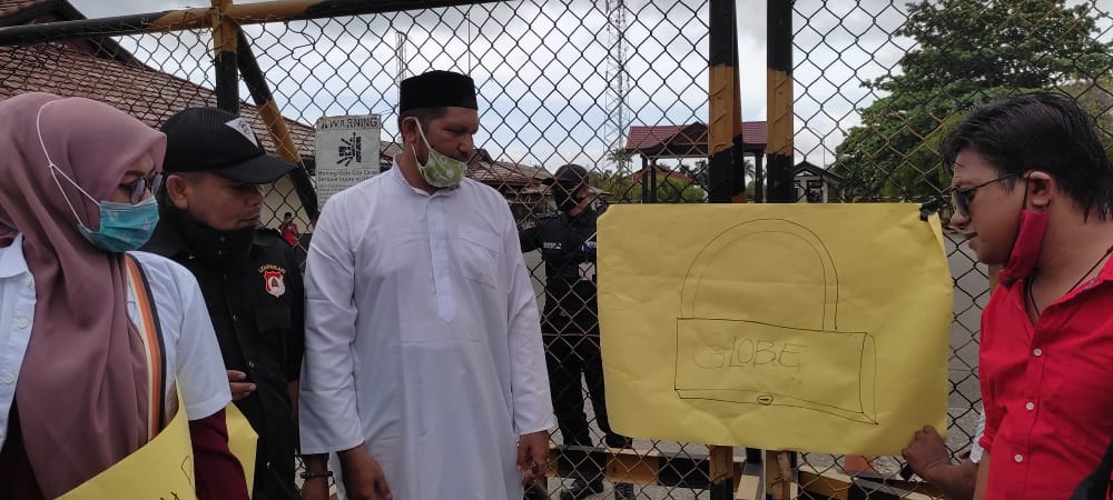 Ormas Unjukrasa Tuntut Hak Aceh Utara di Blok B
