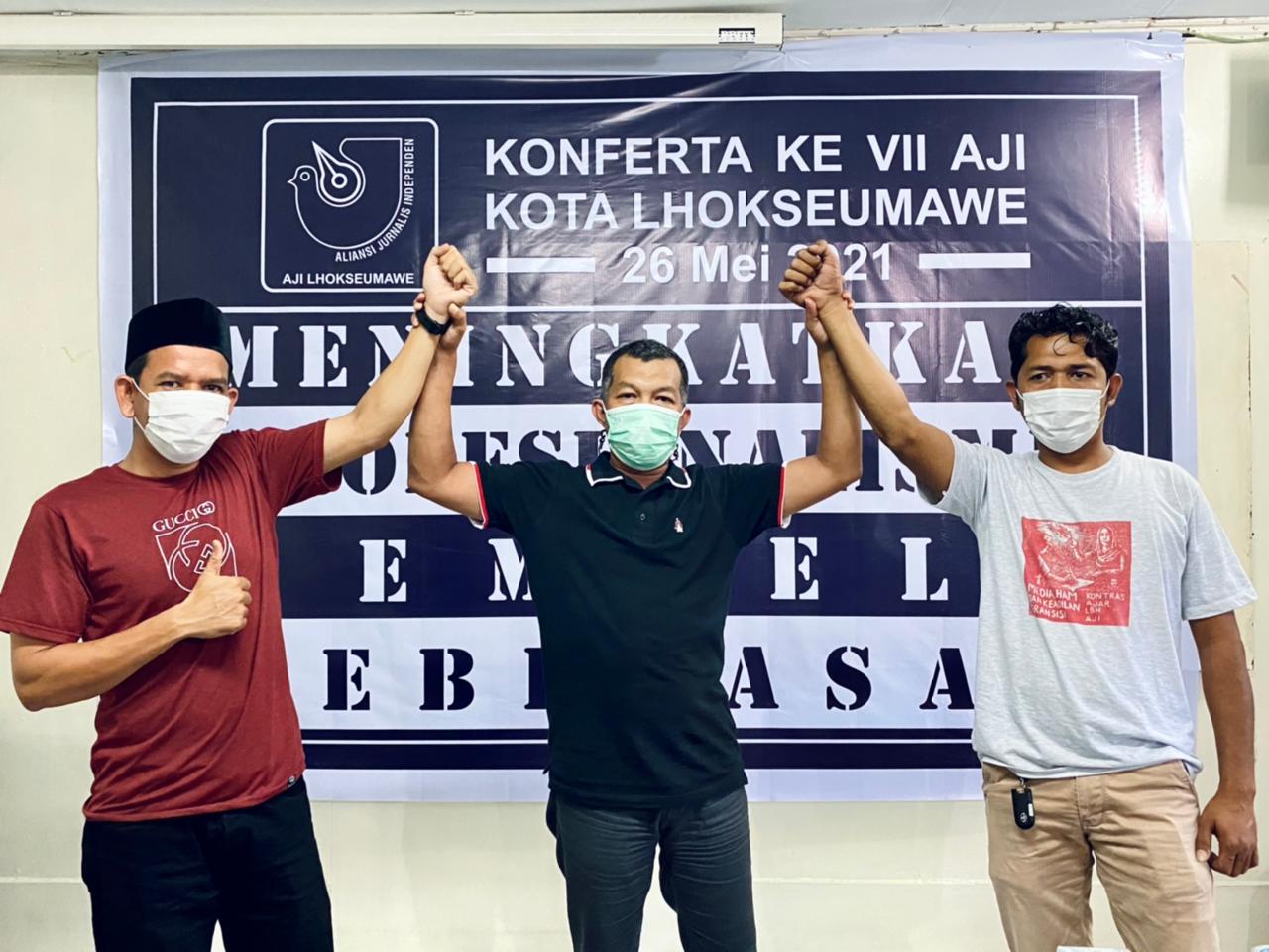 Irmansyah dan Jafaruddin Pimpin AJI Kota Lhokseumawe 2021-2024