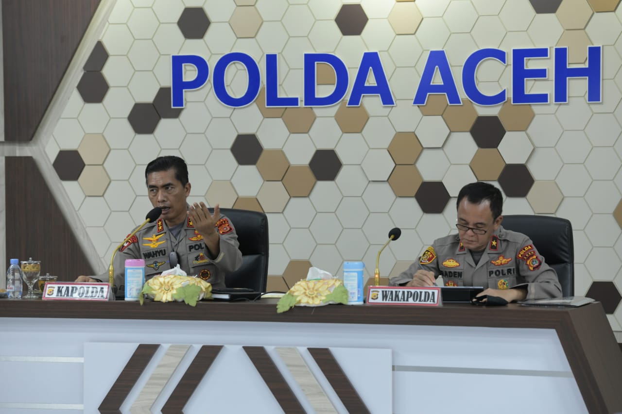 Kasus Positif Covid-19 Meningkat, Kapolda Gelar Rakor dengan Satgas Covid-19 Aceh