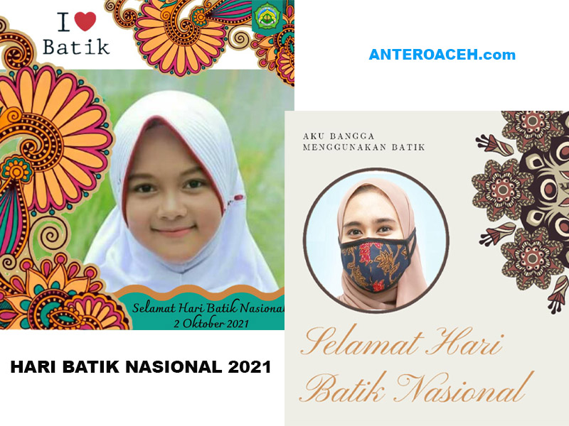 Twibbon Hari Batik Nasional 2 Oktober Paling Trending Gratis